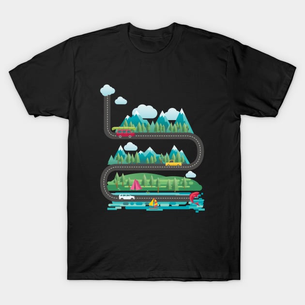 Road Trip T-Shirt by SWON Design